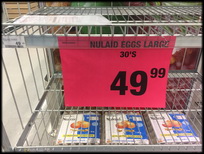 מחיר ביצי מאכל בדרום אפריקה